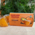 4オンス缶詰のマンダリンオレンジ色の光シロップ